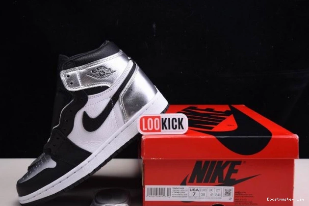 Bmlin HIGH AIR WMNS 1 OG CD0461-001 JORDAN TOE SILVER 0711